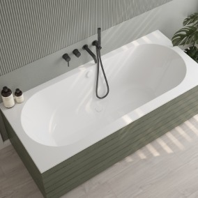 Oltens Lykke wanna 170x75 cm prostokątna akrylowa biała 10013000