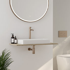 Oltens Fossa umywalka 55x34 cm prostokątna nablatowa biała 40801000