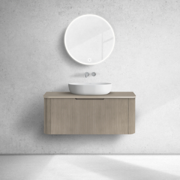 Oltens Hamnes szafka 100 cm podumywalkowa wisząca z blatem dąb 68673060