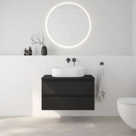 Oltens Lom Thin umywalka 45x30 cm owalna nablatowa z powłoką SmartClean biała 40827000