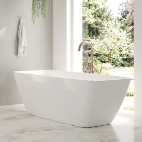 Oltens Molle bateria wannowo-prysznicowa wolnostojąca miedź szczotkowana 34300610