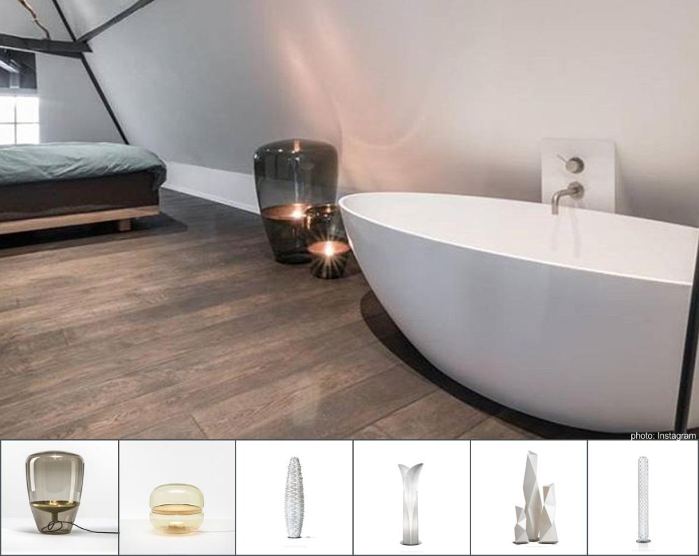 lampy podłogowe w łazience