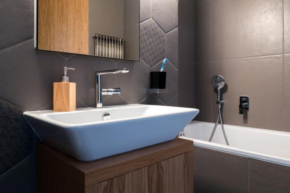 płytki heksagonalne w łazience