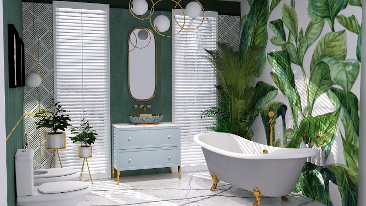 łazienka w stylu balijskim