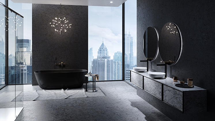 łazienka z armaturą Zaffiro