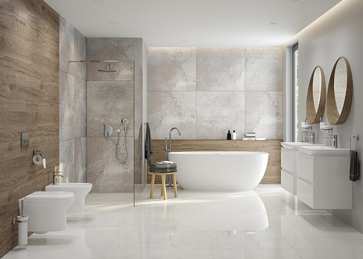 duża jasna łazienka