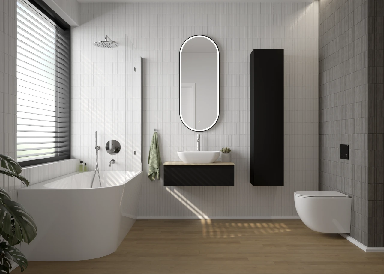 remont łazienki jakie lustro