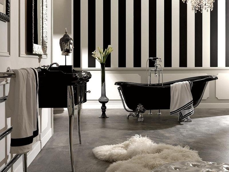 łazienka spa w stylu retro