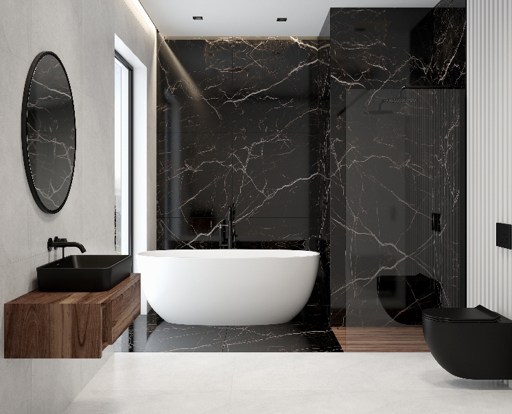 łazienka spa z wanną wolnostojącą