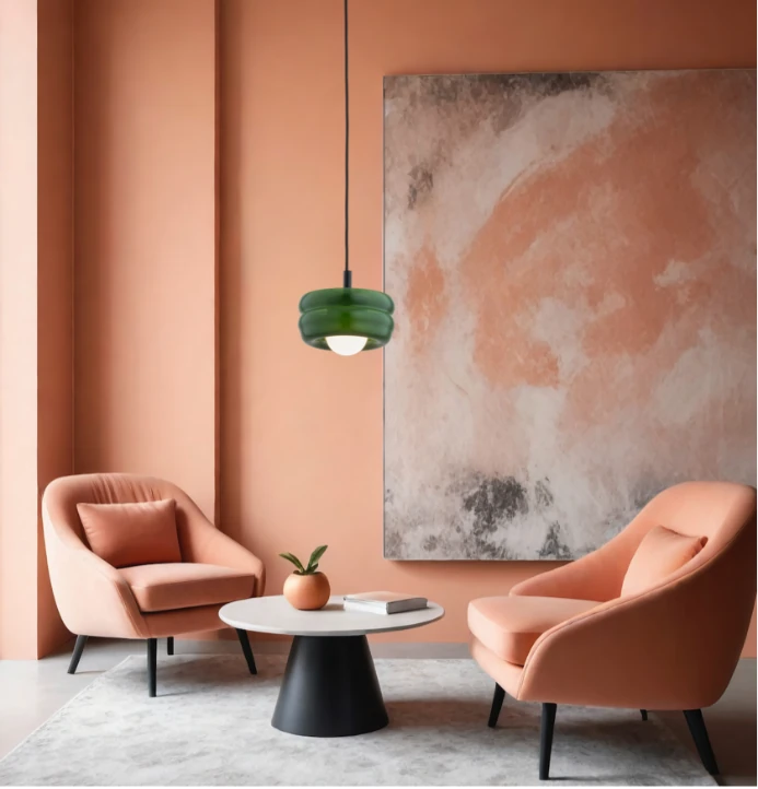 Lampa Argon TEVO zielony klosz