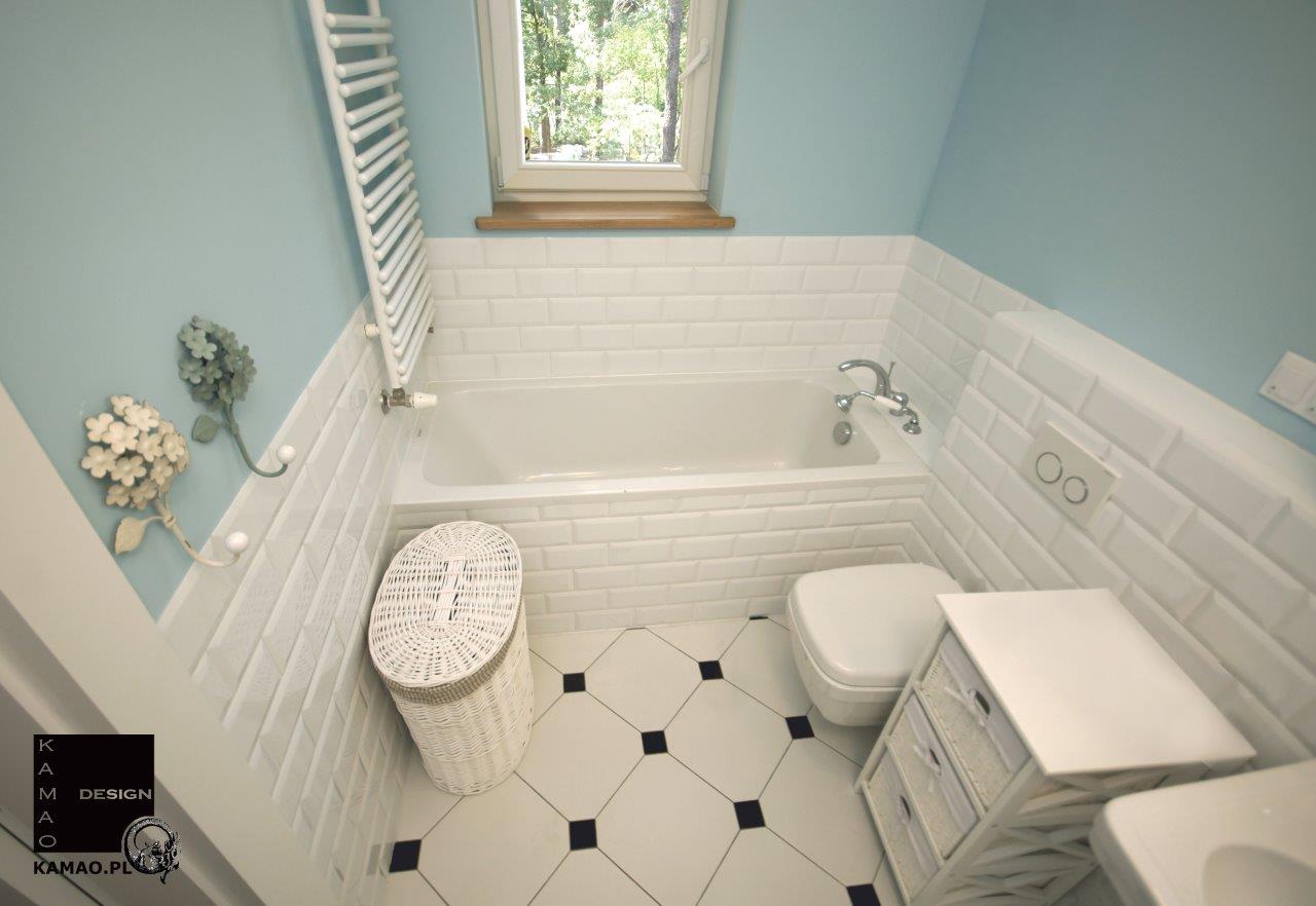 aranżacja retro łazienki